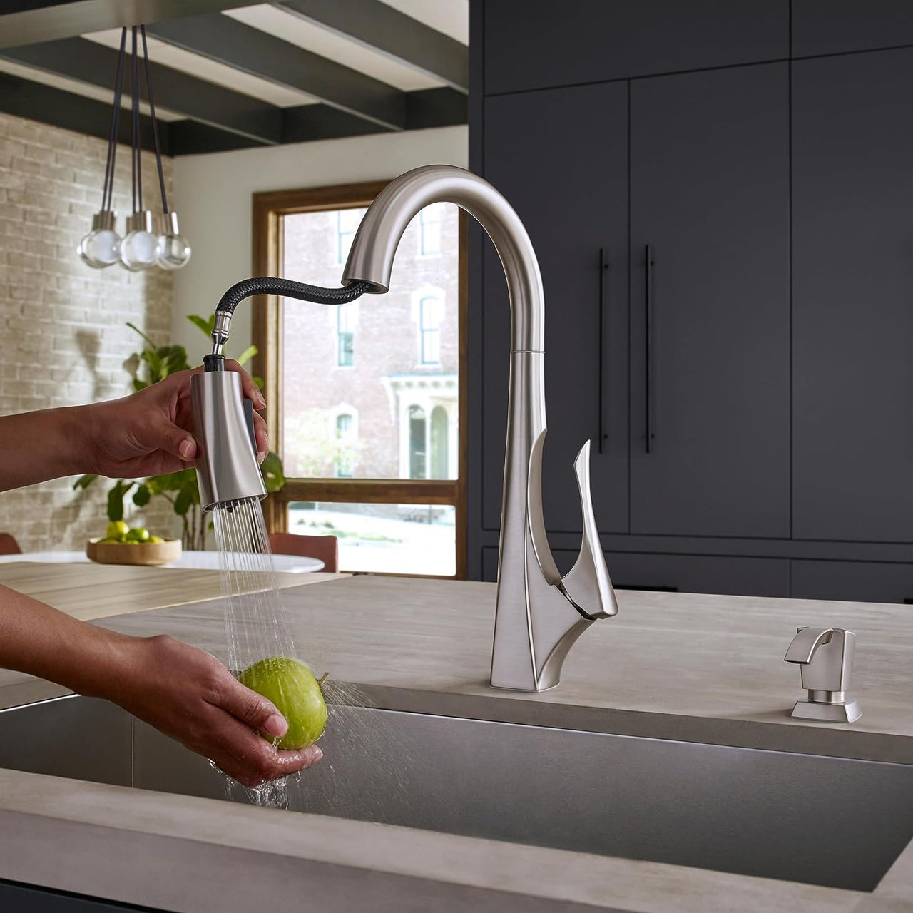 Pfister Venturi Kitchen Faucet | Faucet with Soap Dispenser | Ruth Wy