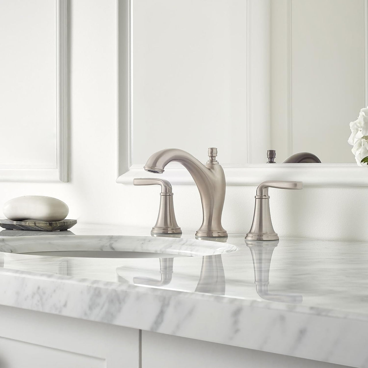 Widespread Bathroom Faucet | Double Handle Faucet | Ruth Wy