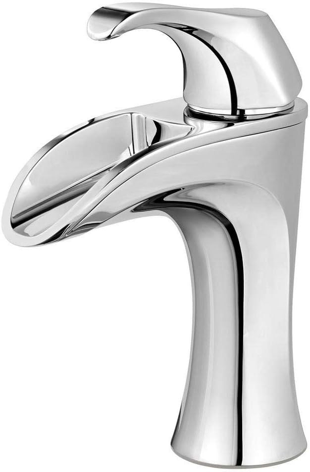 Pfister LF-042-BRCC Brea 4 in. Centerset Single-Handle Waterfall Bathroom Faucet in Polished Chrome