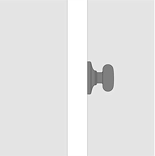 Kwikset Cove Dummy Door Knob, Single Sided Handle for Closets, French Double Doors, and Pantry, Polished Chrome Non-Turning Interior Push/Pull Door Knob