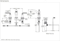 Thumbnail for Widespread Bathroom Faucet | Double Handle Faucet | Ruth Wy