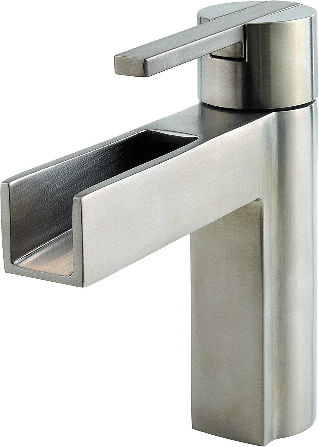 Pfister LF042VGKK LF-042-VGKK Vega Single Control 4" Centerset Bathroom Faucet in Brushed Nickel, 1.2gpm