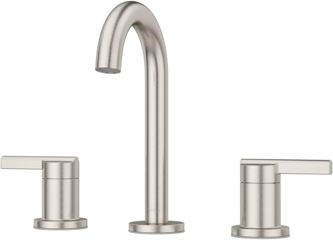 Pfister LG49-BI0K Pfister LG49-BI0 Brislin 1.2 GPM Widespread Bathroom Faucet with Pop-Up Drain Assembly